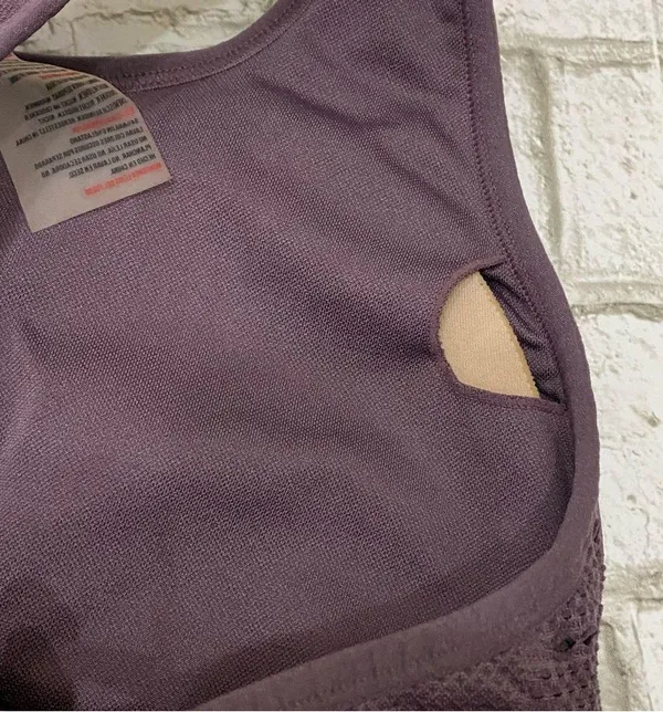 GYMSHARK Purple Wash Energy Seamless Crop Top Size Small - Image 8
