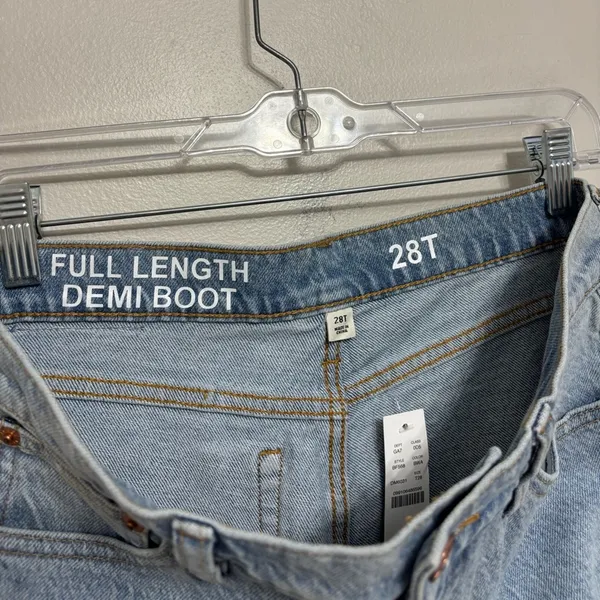 NEW J. Crew Tall Full-Length Demi-Boot Jean in Light Indigo Wash - Size 28 Tall - Image 3
