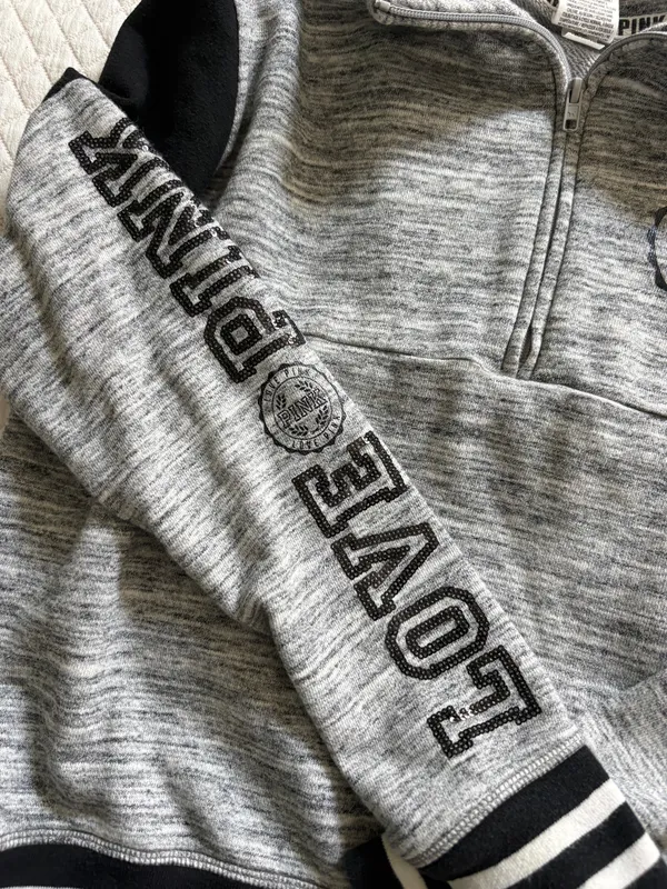 VS Pink Pullover Quarter Zip - Image 2