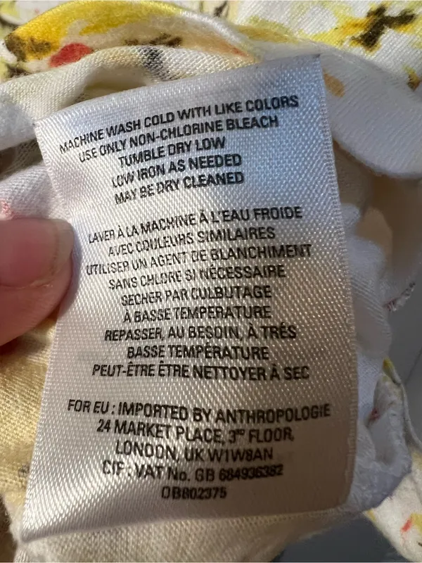 Meadow Rue Anthropologie Women’s Size Medium Crewneck T-Shirt White Lemon Print - Image 13