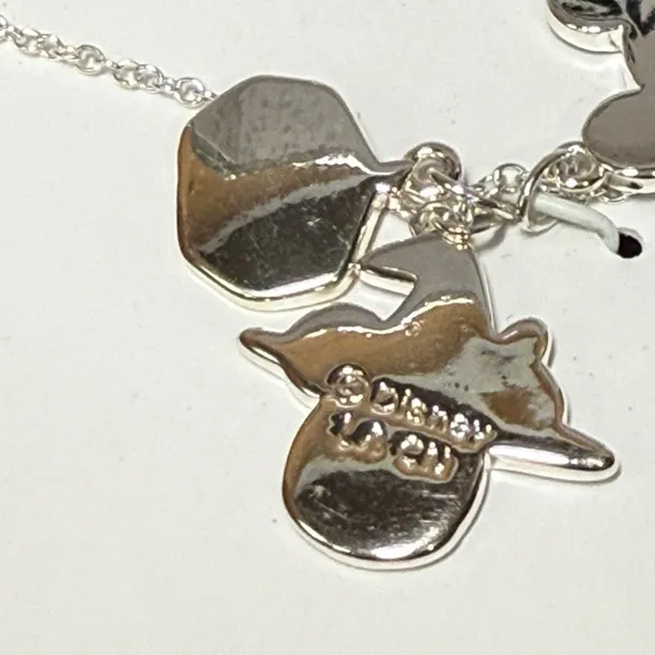 Disney Necklace‎ Vampire MICKEY Mouse Witch MINNIE 16" Halloween Silver Plated - Image 3