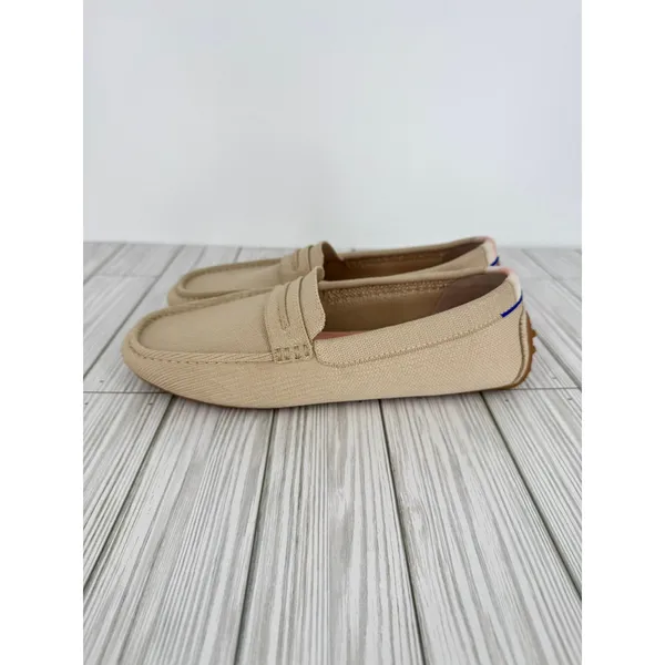 Rothy's The Driver loafers women's 10 slip on penny flat shoes sesame minimalist - Image 2