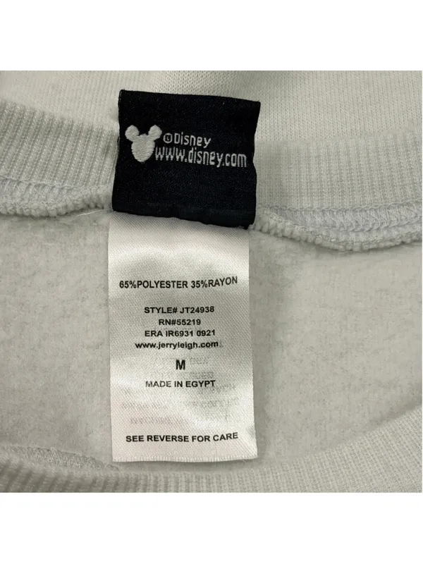 Disney Mickey Mouse Sweatshirt M Gray Crewneck Long Sleeve - Image 5