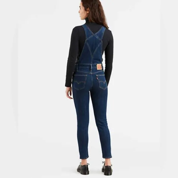 New Levi's Skinny‎ Dark Wash Denim Overall Size 26 Casual Nomcore Minimalist - Image 2