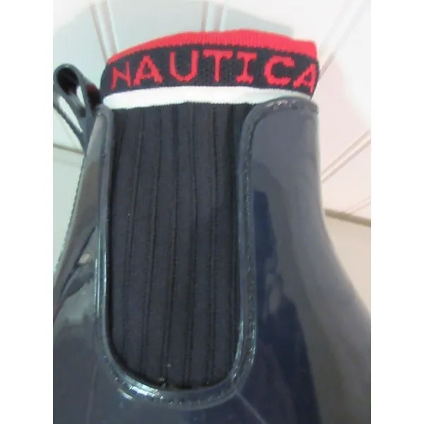 Nautica navy rain boot sz 8 NWOB - Image 5