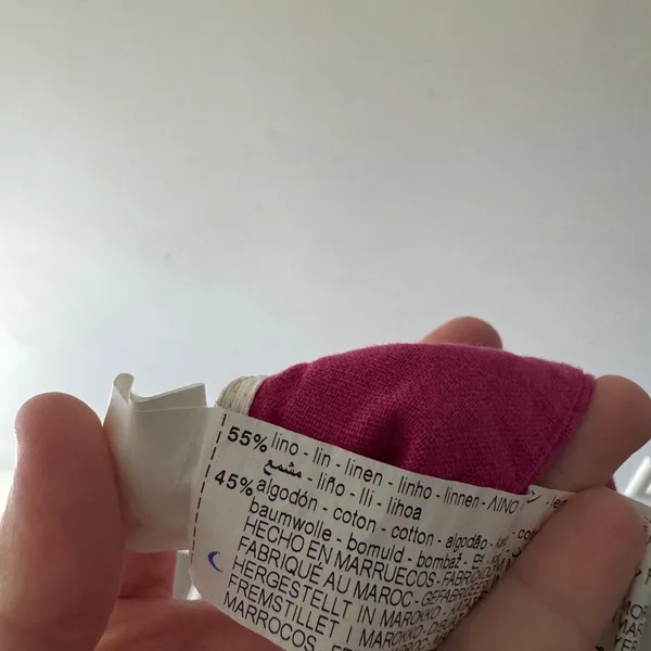 Zara Pink Fuchsia‎ Linen Blend Shorts - Image 6