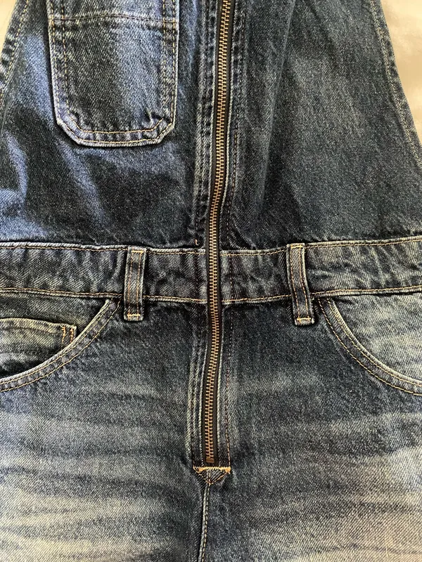 Free People We The Free Sunkissed Denim Overalls - Image 6