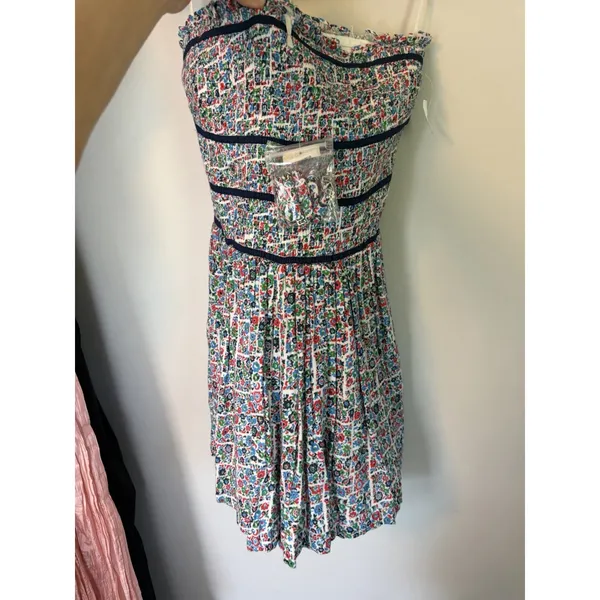 Free People Black/Brown Bali Checked Out Printed Dress - SZ M - NEW $138 - Image 8