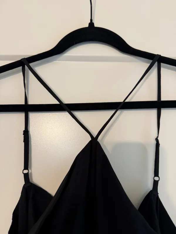 American Eagle Black Halter Maxi Dress - Image 5