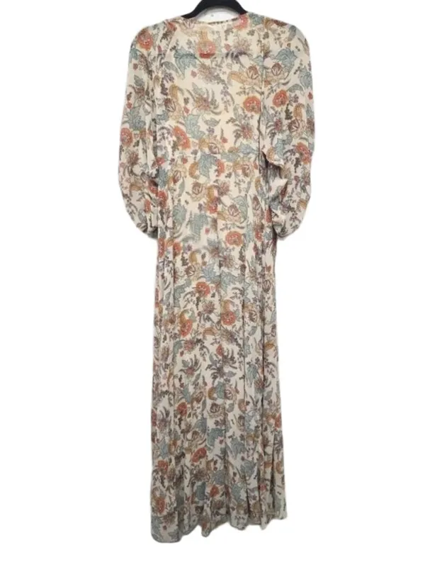 Free People Earthfolk Boho Floral Maxi Dress Tea Comb Women’s Size M - Image 5