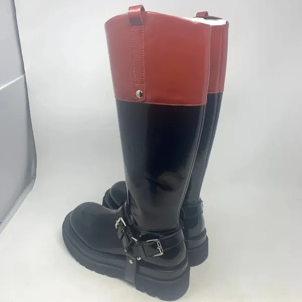 Jeffrey Campbell Friesian Riding Boots‎ Black Brown Size US 7.5 - Image 9