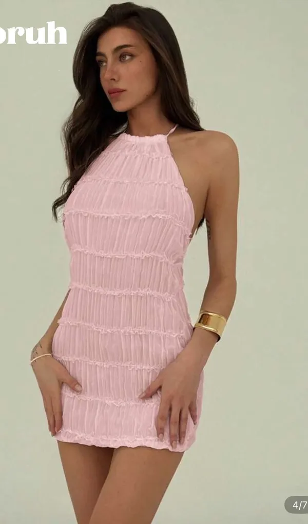 Mini dress Pink Size M - Image 2