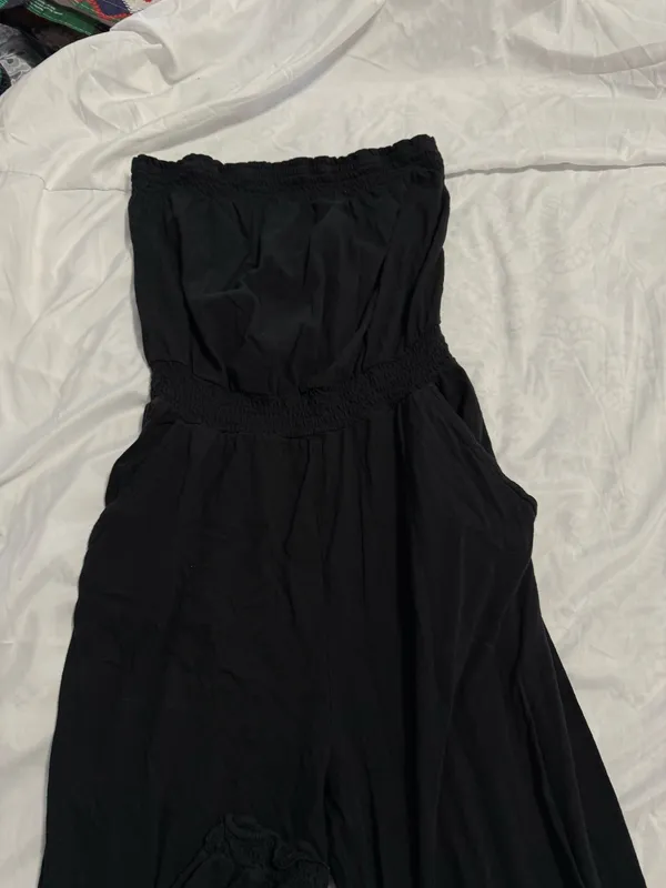 Aerie Black Strapless Jumpsuit  - Image 3
