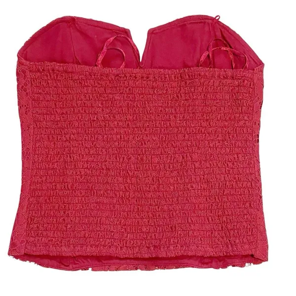 Porridge Anthropologie Corset Top Small Vampy Lace Regencycore Renaissance Goth - Image 3
