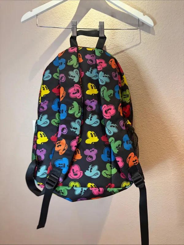 New Disney Parks Disneyland Rainbow Mickey Faces Backpack Adult Large NWOT - Image 5