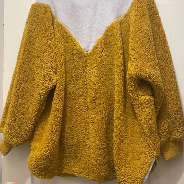 Free People Fall to Rise Quarter Zip Fleece in Honey Mallow Size Small - Image 5