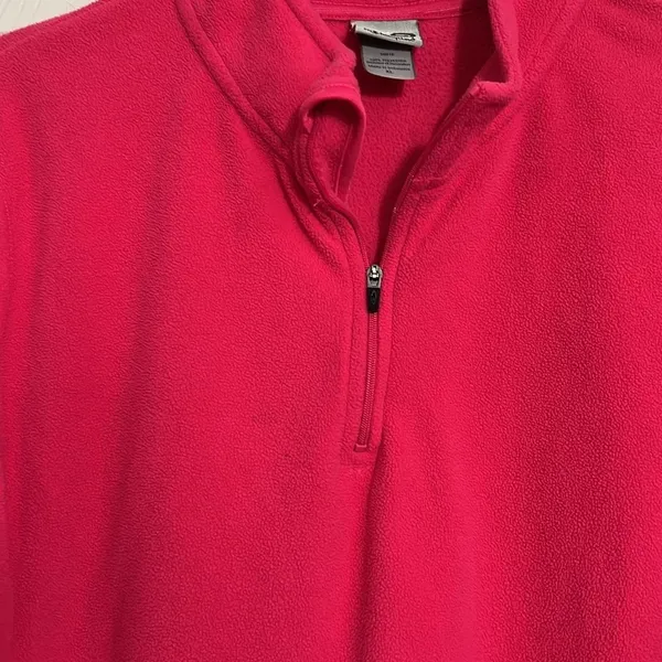 Champion women’s 1/4 zip fleece pullover - Hot Pink size XL - Image 2