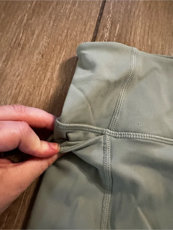 Danskin Sage Green High-Waist Bike Shorts - Image 3