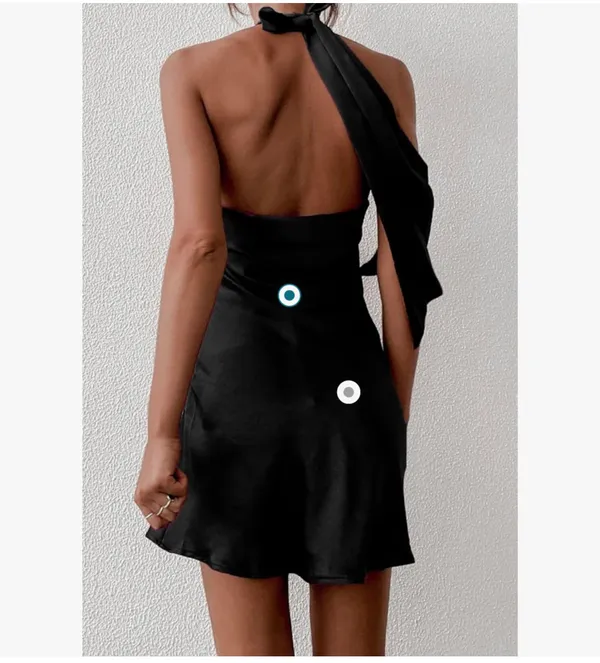 Black Mini Dresss Size M - Image 2