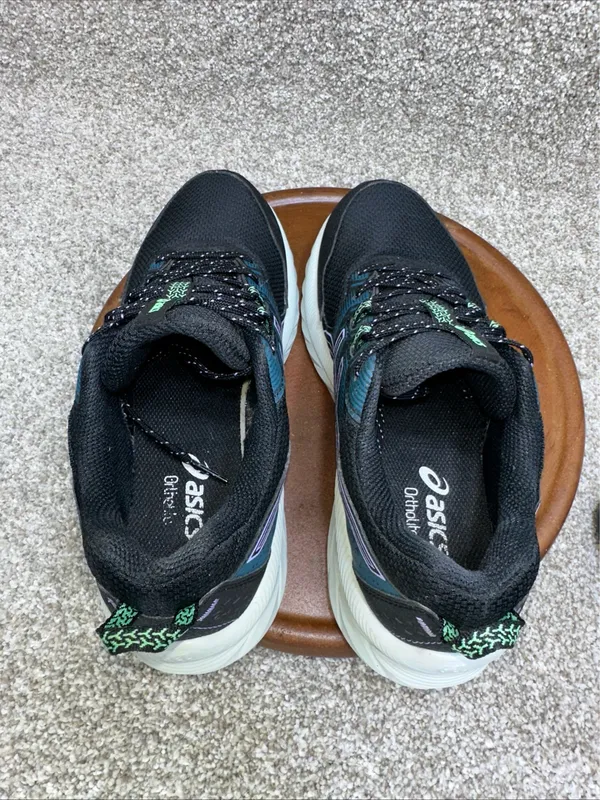 Size 6.5 - ASICS Gel Venture 9 Black Teal Violet W - Image 7