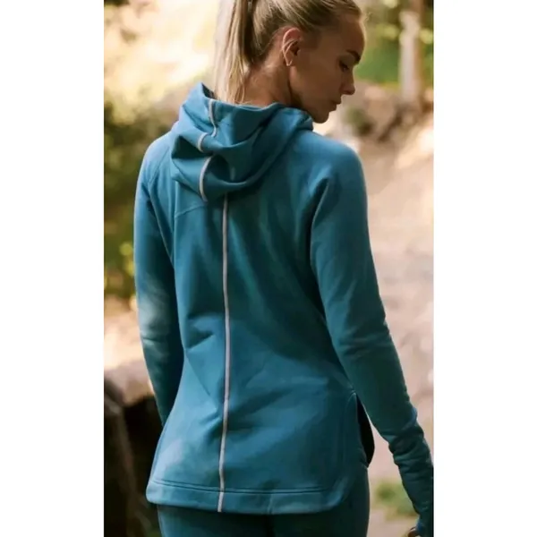 Free People Keepin' Cozy Fleece-Lined Layer NWOT Size Large Teal - Image 3