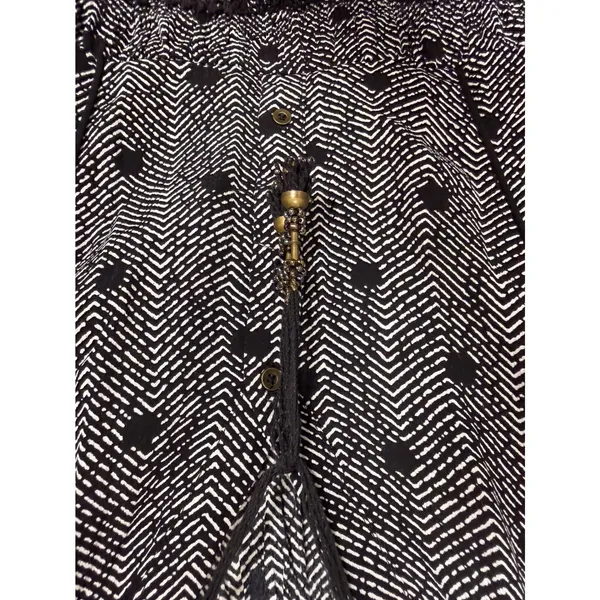 Maeve Anthropologie Black & White Polka Dot‎ Dress Artsy Boho Parisian - Image 4