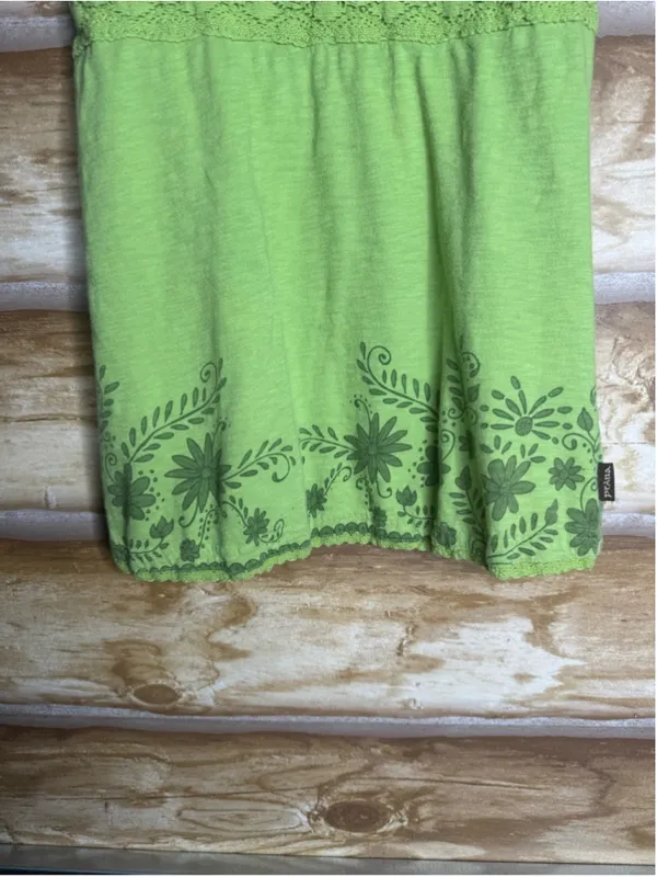 Vintage prAna Smocked Crochet-Trim Bohemian Babydoll Camisol size medium - Image 3