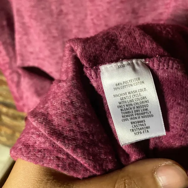 Treasure & Bond Fuchsia Pink Bell Sleeve Lightweight Sweatshirt Women's Medium - Image 5