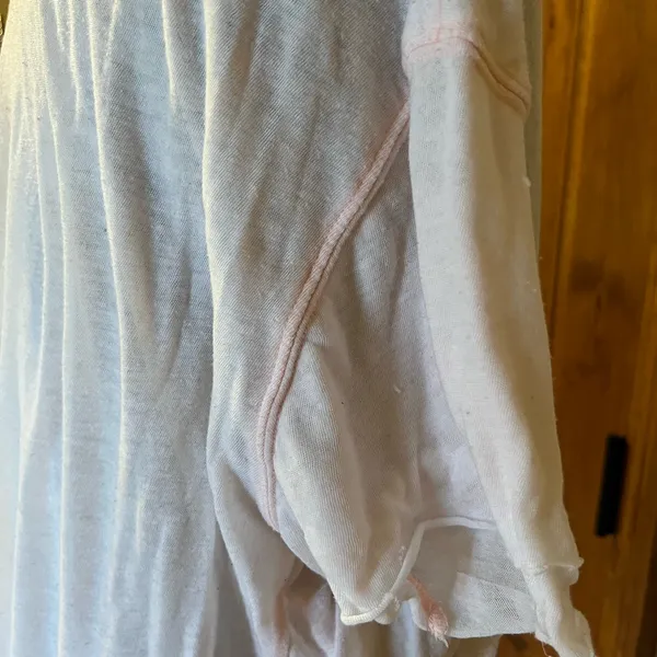 We the Free Free People Baby Pink Layer Gauze Tee Shirt Top 💜 - Image 3