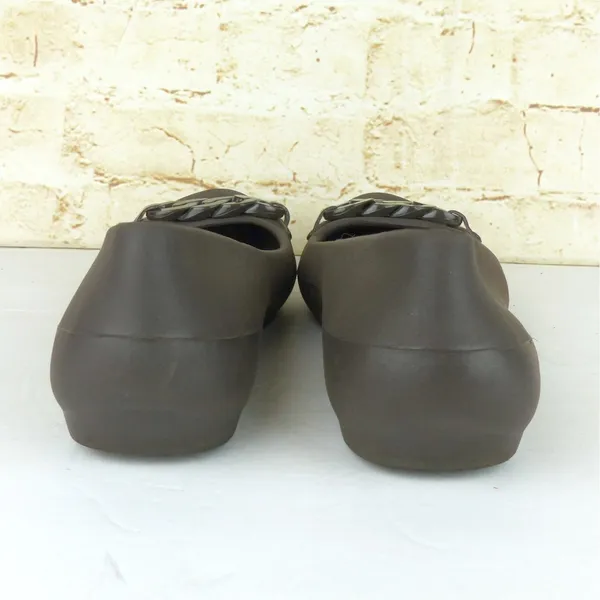 Crocs Gianna Chain Link Ballet Flats Womens 7 Brown Slip On Lightweight Comfort - Image 6
