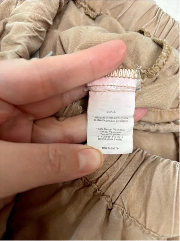Women's Thread & Supply Brown Cargo Pants S Tencel - Image 4