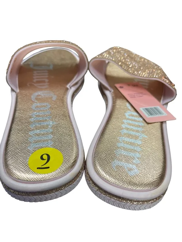 Juicy Couture wms gold crystal sparkly sandals shoes sz 9 SKU 10-071 - Image 10