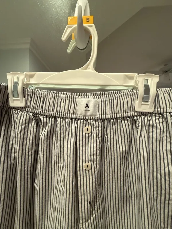 Anthropologie Striped Wide Leg Lounge Pants Size M - Image 2