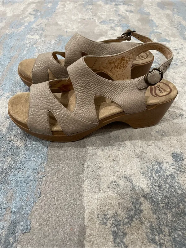 Dansko Leather Clog Sandals Size 41 (10.5-11 US) - Image 5