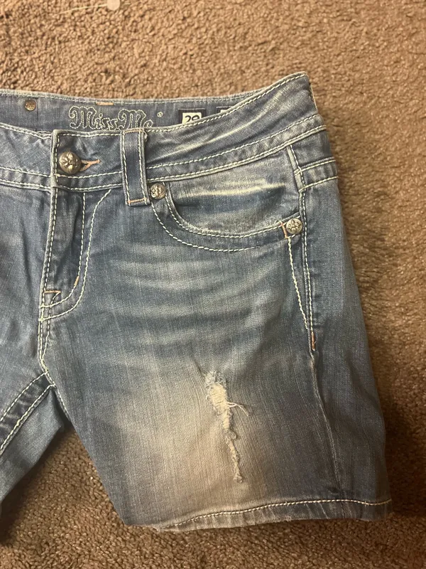 Miss Me Denim Shorts Distressed - Image 3