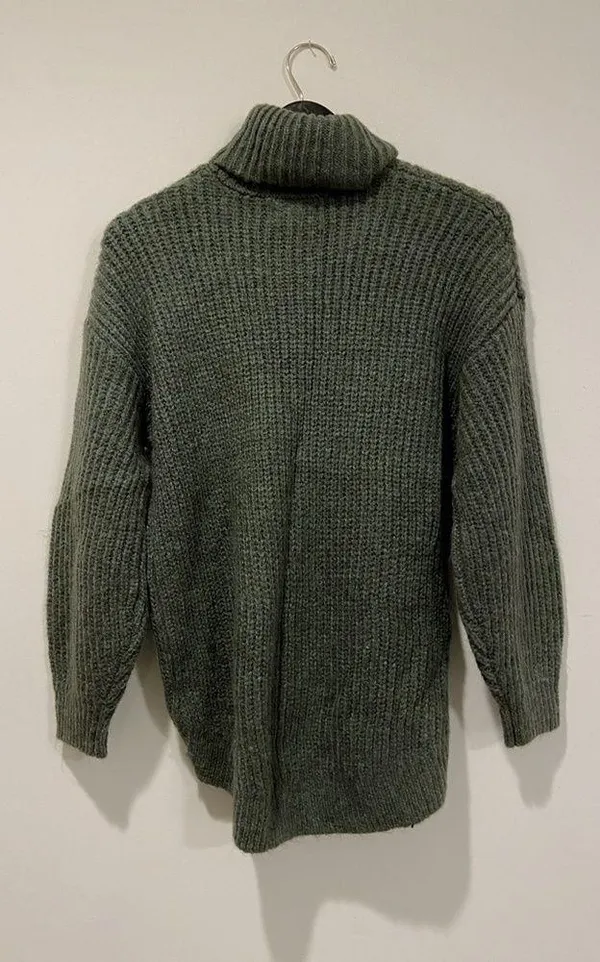 Old Navy Olive green knit turtleneck sweater - Image 2