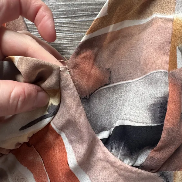ELINGS Earthy Tones Mini Dress M - Image 3