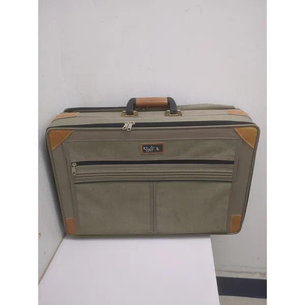 Diane Von Furstenberg DVF Vintage Luggage Green Travel Carryon 22"x 6" x 14" - Image 4