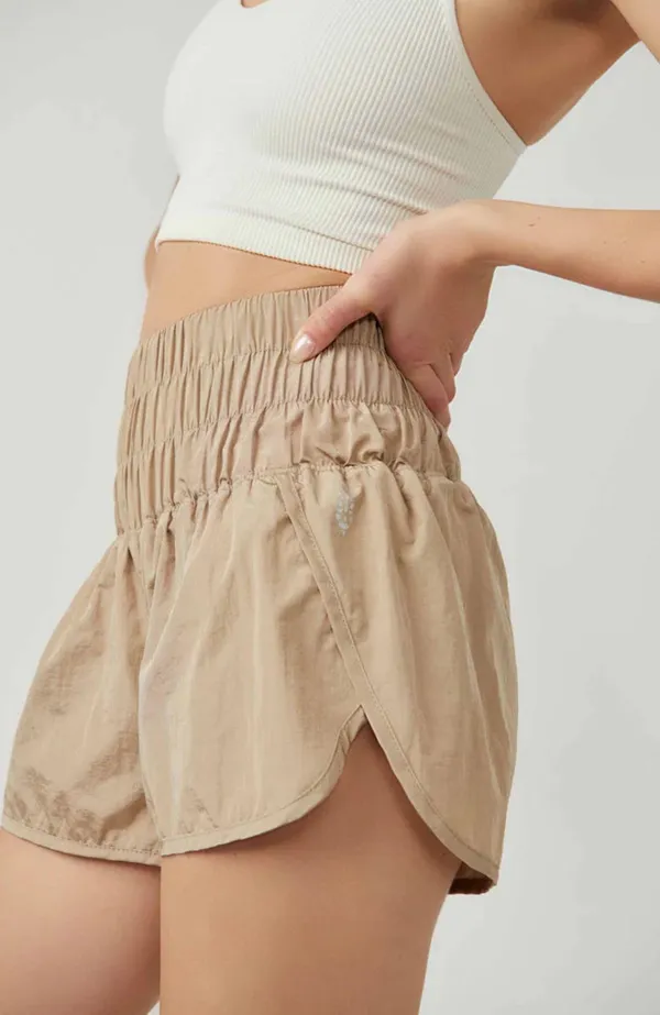 Free People Movement NWT The Way Home Clay Tan High Rise Shorts - Image 2