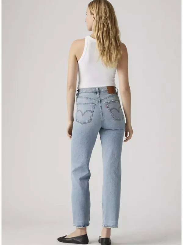 New Levi's Premium 28x29 Ribcage Straight Ankle Let's Share Medium Wash - Image 3