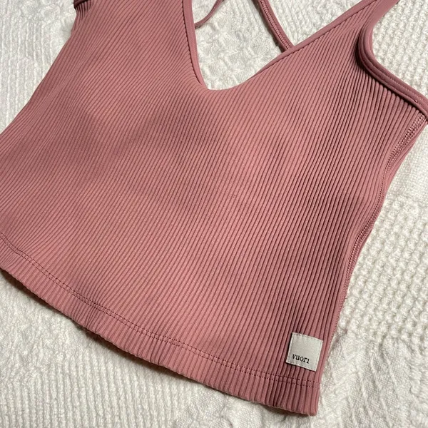 Vuori Rib Crop Tank Size XS - Image 6