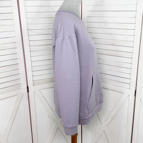Mondetta Crew‎ Neck Front Pocket Sweatshirt Lavender Purple Medium - Image 3