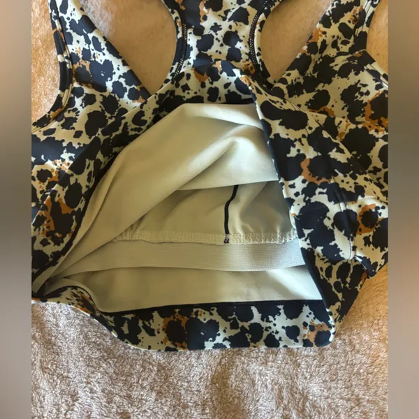Sage Women's Racerback Sports Bra - Black and Brown Pattern - Image 2