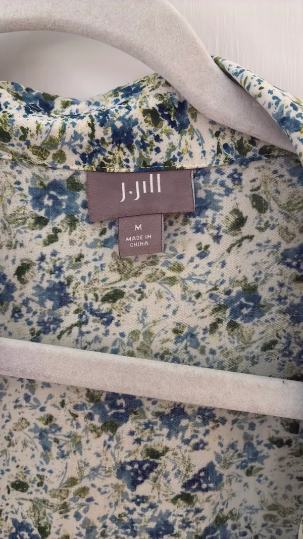 Floral Button Down J.Jill Women’s Shirt - Image 2
