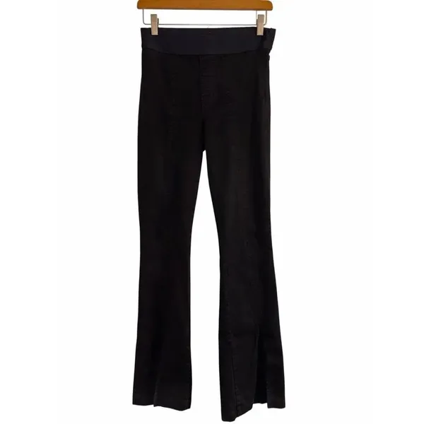 ✨J Brand Estellah High Rise Split Flare Pull Black Sz 27 Pants✨ - Image 6