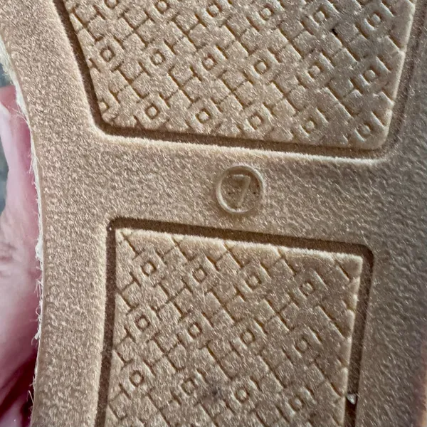 Tory Burch Weston Espadrilles Canvas Flat Seashell Pink Resort Summer Women Sz 7 - Image 14