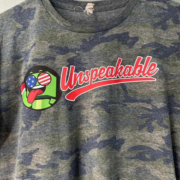 unspeakable shirt Adult Small Camo Logo T-shirt - Image 2
