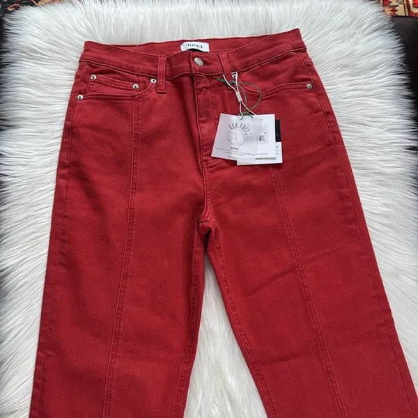Pistola Rouge Lennon High Rise Crop Boot Jeans - Image 3