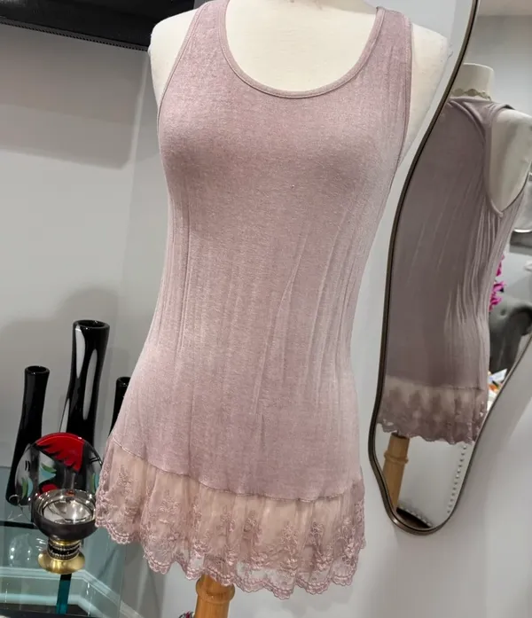 New Collection Made in Italy Mauve Mohair Blend Layered Tunic Sweater Set - Image 4