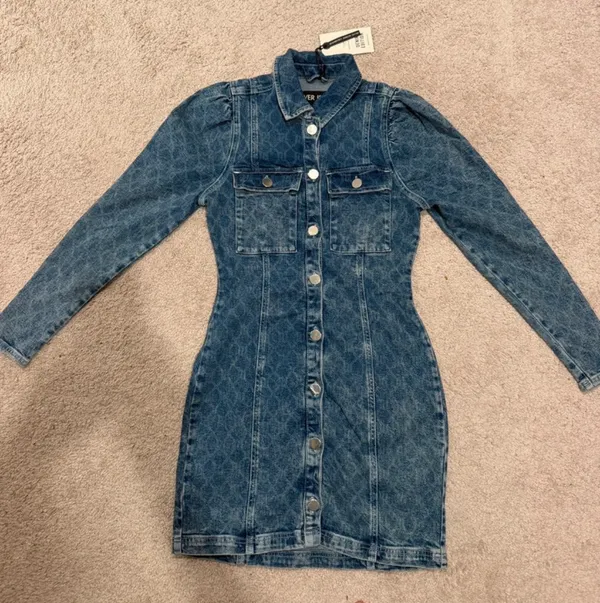 River Island Denim Dress Mini - Image 2